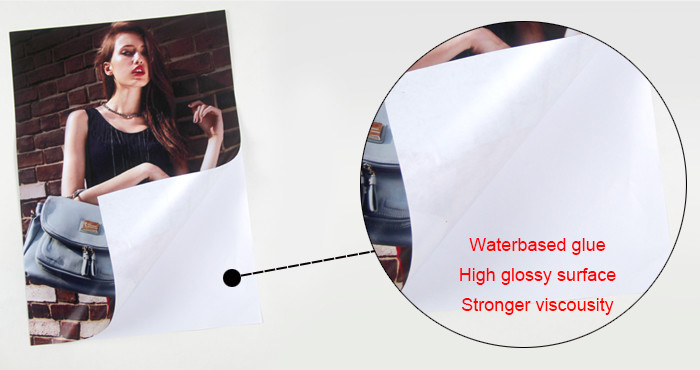 Cast Coating A4 Glossy Sticker Photo Paper 135gsm