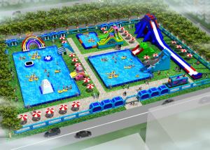 Quality Outdoor Commercial Inflatable Water Amusement Park Customized wholesale