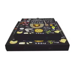 Quality Custom Order Corrugated Cardboard Pizza Box Eco-Friendly Logo LOW MOQ Fast Food Packaging wholesale