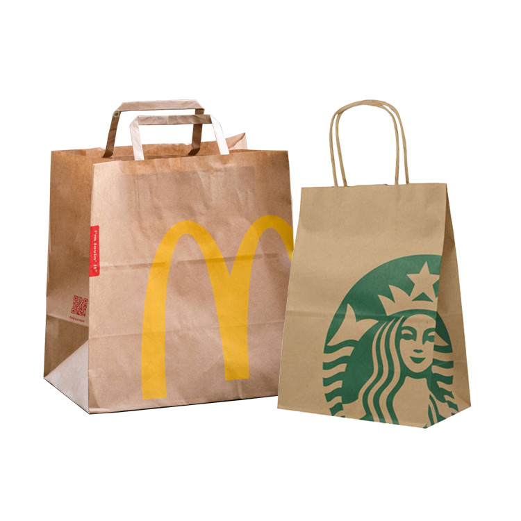 30-180 Pcs/Min Khaki Paper Bag Manufacturing Machine With Handles