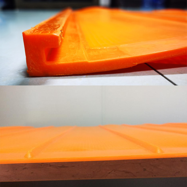 5 Layer Stack Sizer Vibrating Polyweb Urethane Screens For Material Separation‌ In Orange Color