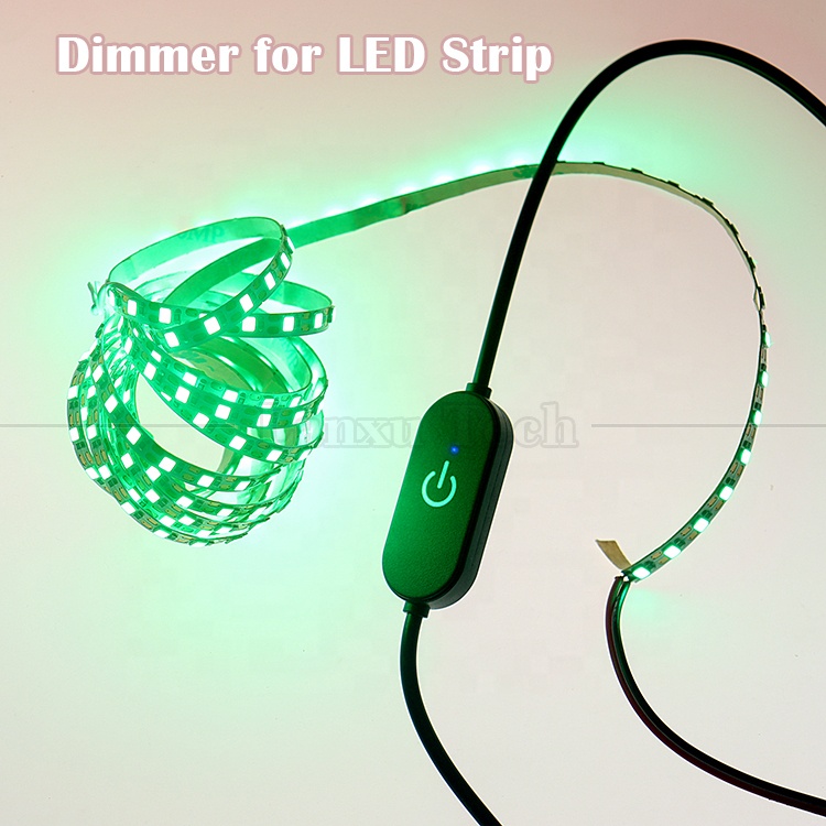 5V Male to Female USB Touch Switch on off Dimmer Controller Cable Stepless Lamp Light Board Strip Bar LED Dimmer