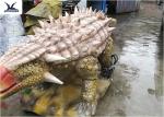 Life Size Animatronic Dinosaur Realistic Resin Waterproof Ankylosaurus Display