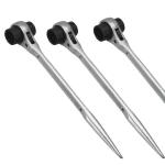 Chrome Plated Forged Steel Wrench Ratcheting Socket Spanner 18x19mm Antiwear