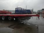 Semi Trailer 3 Axles Container Transport Carrier Flatbed Semi Truck Trailer