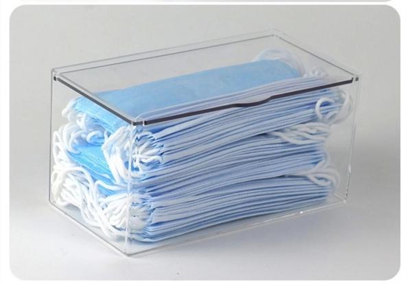 21.5cm PMMA Household Storage Bins Extra Large Plastic Storage Containers With