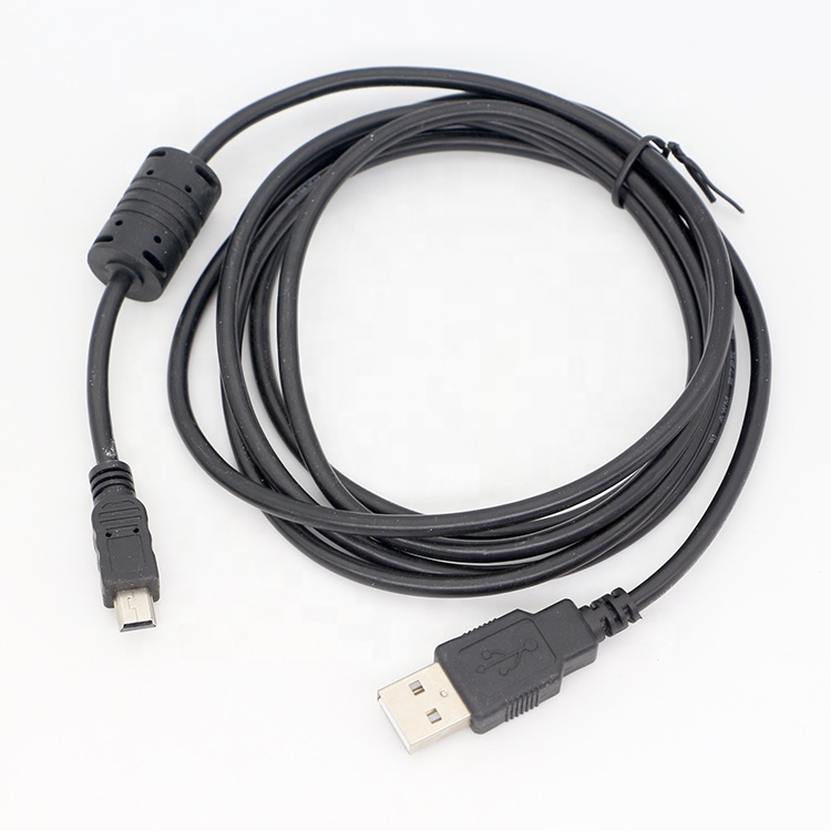 1.5m USB A To Mini B 5PIN USB 2.0 Data Charging OTG Cable with Ferrite