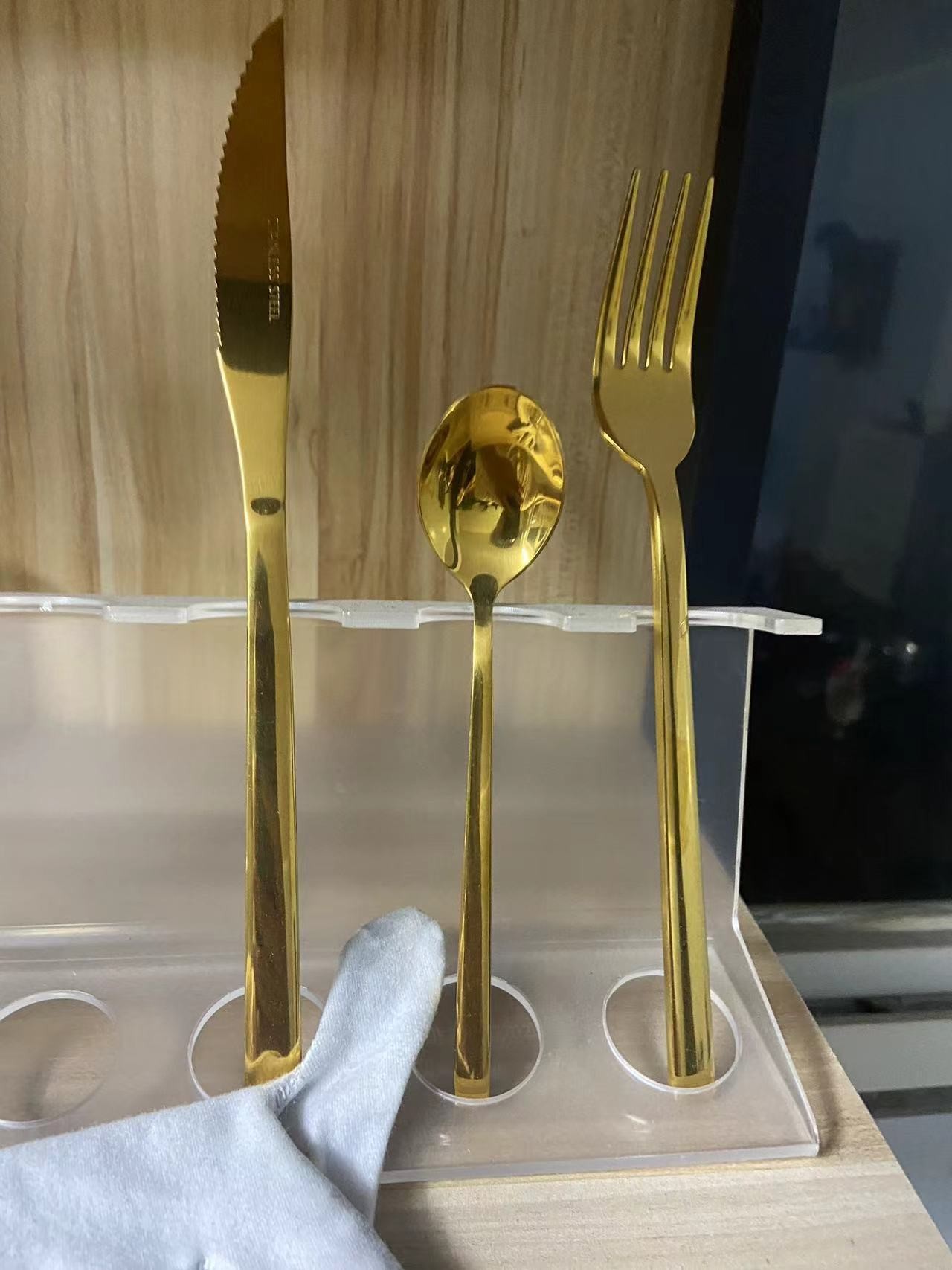 Stainless Steel Fork And Spoon Titanium Nitride PVD Vacuum Coating Machine