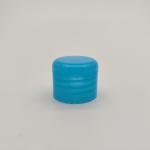 Round Top 28/410 blue Plastic Flip Top Cap For Lotion Bottle