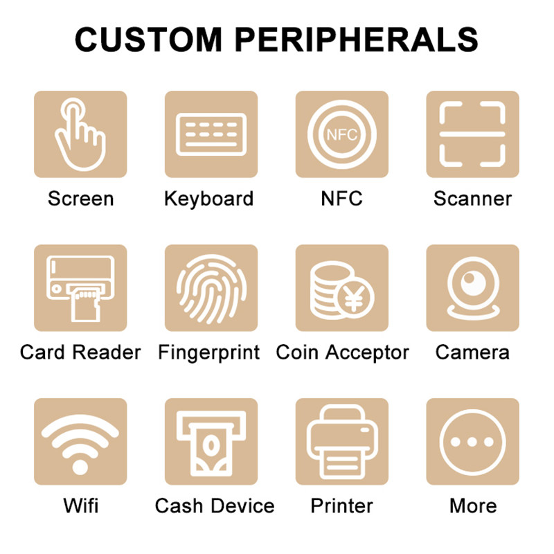 21.5 Inch Touch Display Hotel Self-service Check In Kiosk With Roomkey Dispenser And Passport Reader