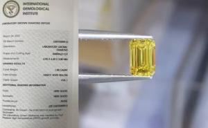 Quality 1Carat Lab Created Yellow Diamonds VVS1 Excellent Emerald Cut Diamond wholesale