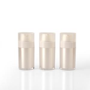 Quality Skin Care Round Plastic Lid 30ml Airless Cosmetic Bottles wholesale