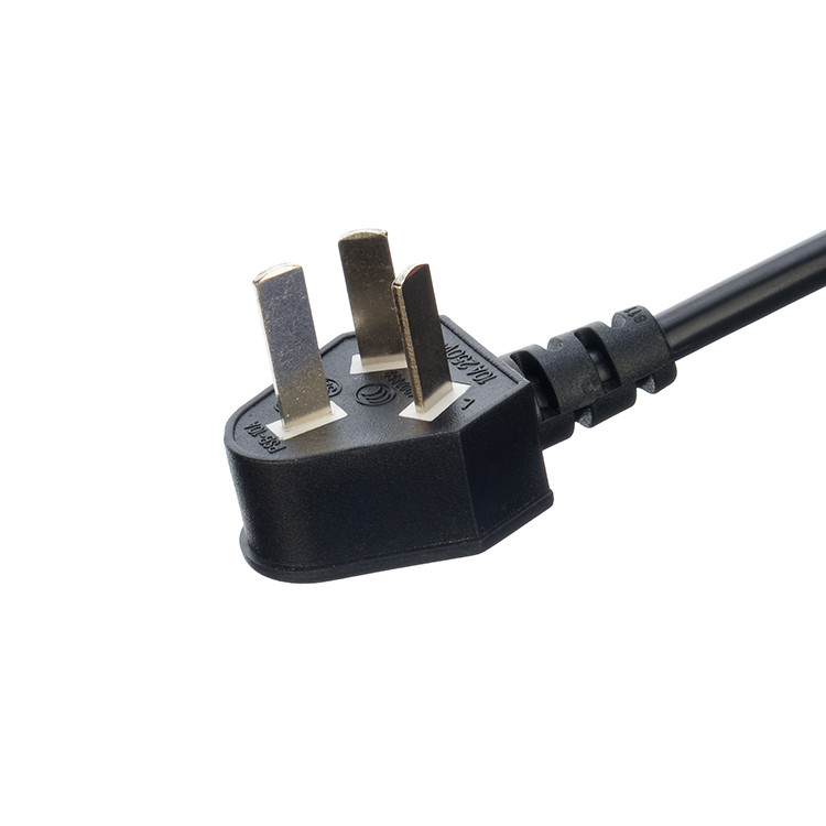 CCC Standard 3 Pin Laptop Power Cord Ac Australia Power Cable H05vv-f Au Ac Power Cord Cable 16A 250V Customized Black