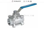 Stainless steel 3pcs industrial full port Ball valve With Female Thread