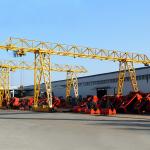 Outdoor Trussed Type Cantilever Gantry Crane With Electric Hoist Wind Resistance