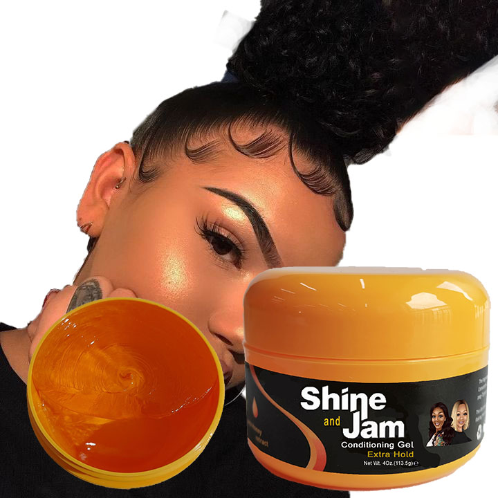 Long-Lasting Braiding Hair Gel 2022 Shine Jam Gel with Edge Control Styling Products