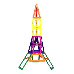 Quality Colorful Iron Tower Shapes Magnetic Construction Toys 3D Magnetic Building Blocks wholesale