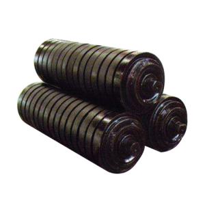 Quality Oil Resistant Rubber Idler Roller Polyurethane Mining Conveyor Roller wholesale