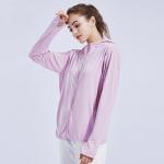 Zipper long sleeve lady cool sports t-shirt fitness running yoga coat