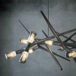Postmodern Thorn Designer Chandeliers Creative Living Room Villa black
