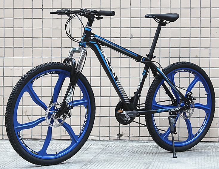 6 Blade Integrated Wheel 26 Inch Lightweight Aluminum Mountain Bike