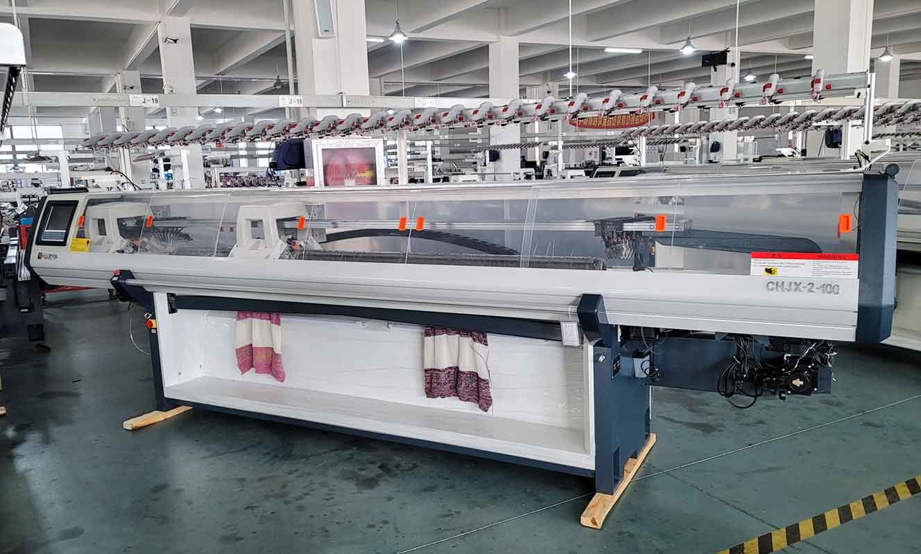 Sweater Knitting Machine Flat Bed 2 System 2 Head For Knitwear