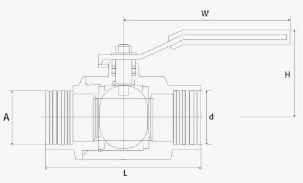 Q11F 304 316 Stainless Steel 2PC Female and Male Thread Ball Valve