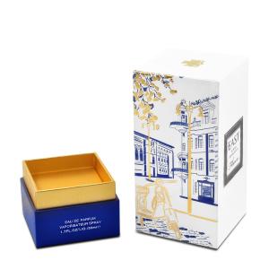 Quality Square Luxury Cardboard Gift Packaging Box 57 Gsm C2S Art Paper For Perfumes Bottle wholesale