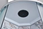 Bathroom White Quadrant Shower Enclosure Aluminum Frame