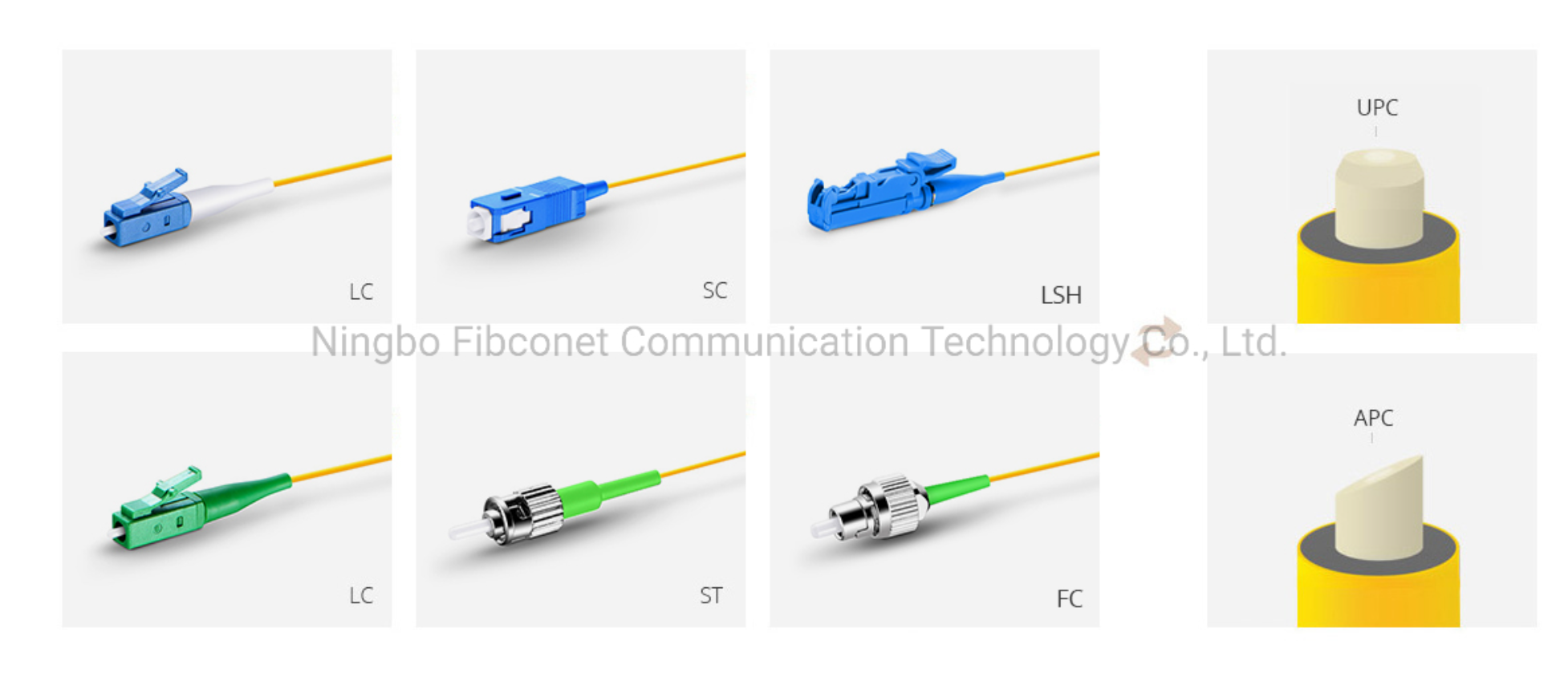 Speed Customize SC APC/UPC SM Singlemode LSZH PVC 0.9mm 2.0mm 3.0mm Fiber Optic Pigtail