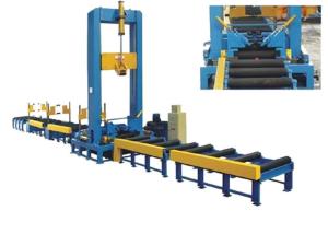 Quality Dump Truck Panel H Beam Welding Line / Corrugated Beam Welding Machine wholesale