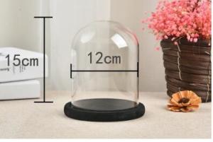 Quality dust proof glass doll dome with base wholesale