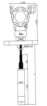 Intelligent Tank Level Transducer RS485 / HART Output ISO9000 Certification