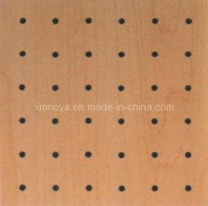 Quality 197*2400*15-18mm Decorative Wooden Acoustic Wall Board Veneer Finish Perforated Design wholesale