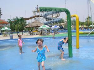 Quality Hot Galvanized Kids Water Playground , 3 Years Old Water Park Equipment Column Spray wholesale