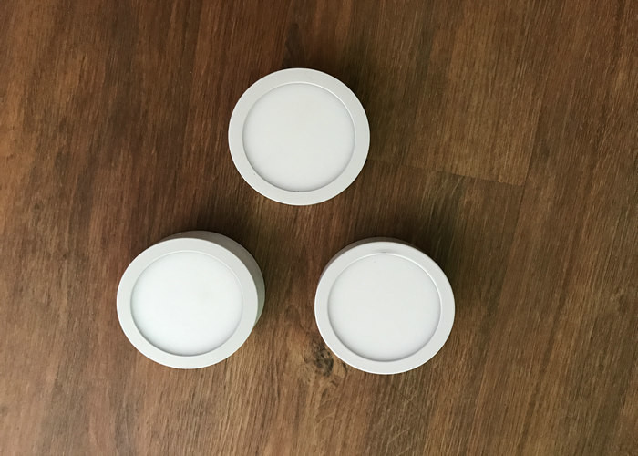 12w No Flicker Surface Mount Led Light Panels 1200lm Excellent Heat Dissipation
