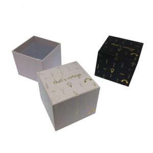 Quality Square Gift Box Foil Stamping Logo Design , Coloured Gift Boxes wholesale