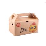 Sustainable Fried Chicken Boxes Packaging Meal Paper Box UV Coating