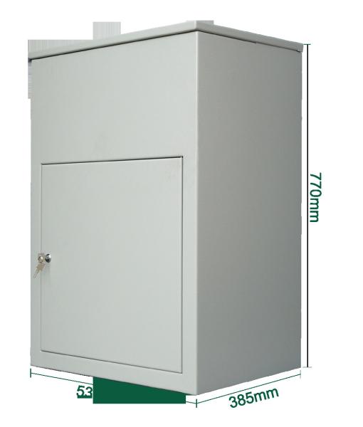 Wall Mount Lock Box Outdoor or Freestanding Home, Office, Commercial Mailbox