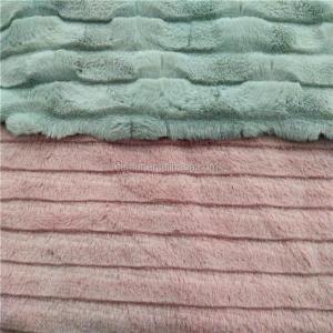 Quality Density 250gsm Density Tricot Big Weight Cutting Strips PV Plush Fabric for Garments wholesale