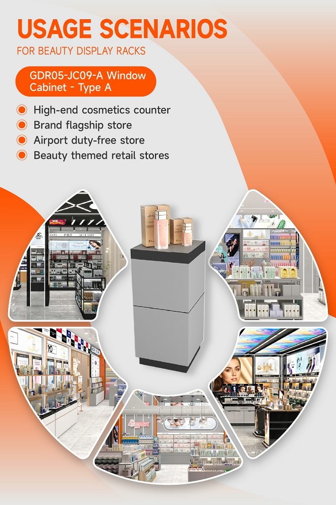 GDR05-JC09-A Retail Display Rack with Black Edge Banding and Easy Assembly and Disassembly for Fashion Boutique