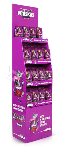 Paper shelf product display box, green shopping mall supermarket paper shelf, withstand weight 20KG,