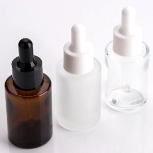 Quality 30ml Small Glass Dropper Bottles For Skin Care Products Anti Dust Easy To Carry wholesale