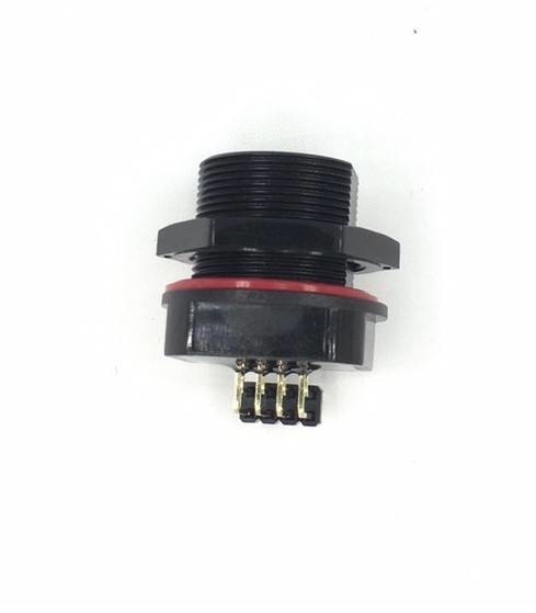 Waterproof Screw Lock RJ45 Jack, 90 degrees, welded,HULYN