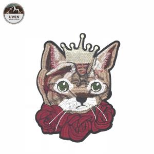 Quality Personalized Cute Cat Iron On Embroidered Patches For Kids' Garment / Bags wholesale