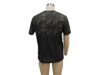 Round Neck T Shirts / Mens Short Sleeve Polo Shirts Allover Pigment Placement