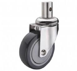 Quality Stainless Steel PU Caster Round stem wholesale