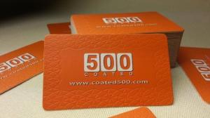 Quality Debossing Die Cut Rounded Edge Business Cards 90*50mm Evenroment Friendly wholesale
