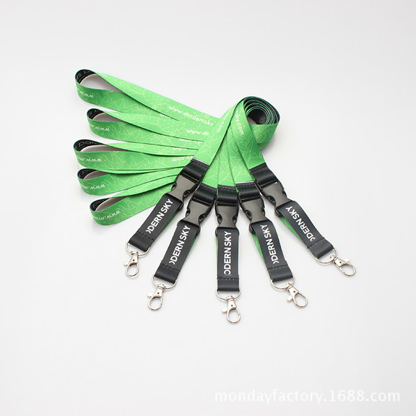 1" Wide Double-Layered Woven-In Lanyard, Cheap custom lanyards for giveaways and trade shows.