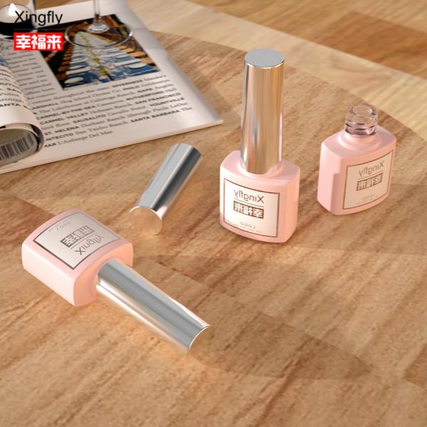 7ml Nail Polish Bottle Uv Gel Polish Container Square Empty Nail Polish Glass